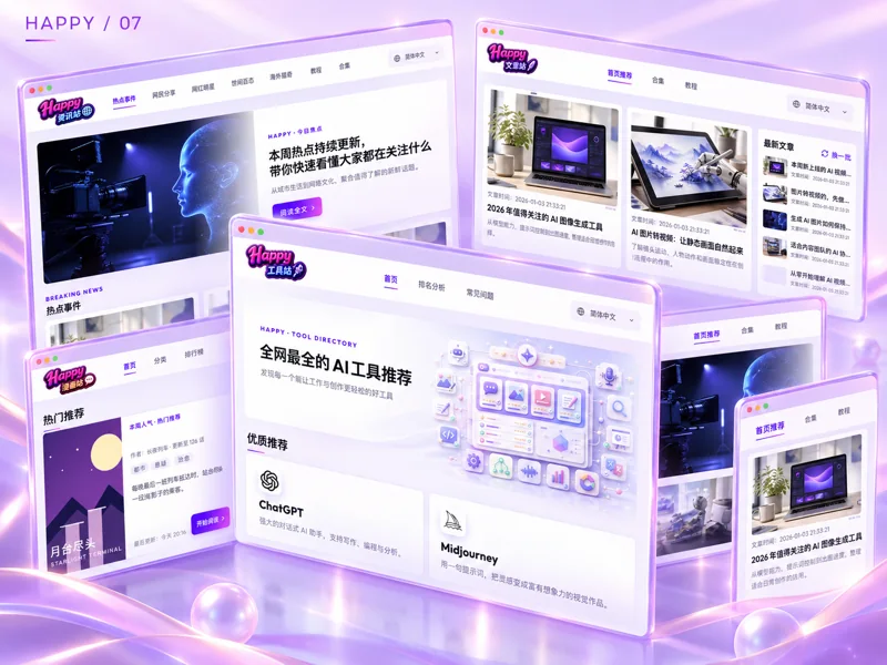 站群体系设计项目样机封面