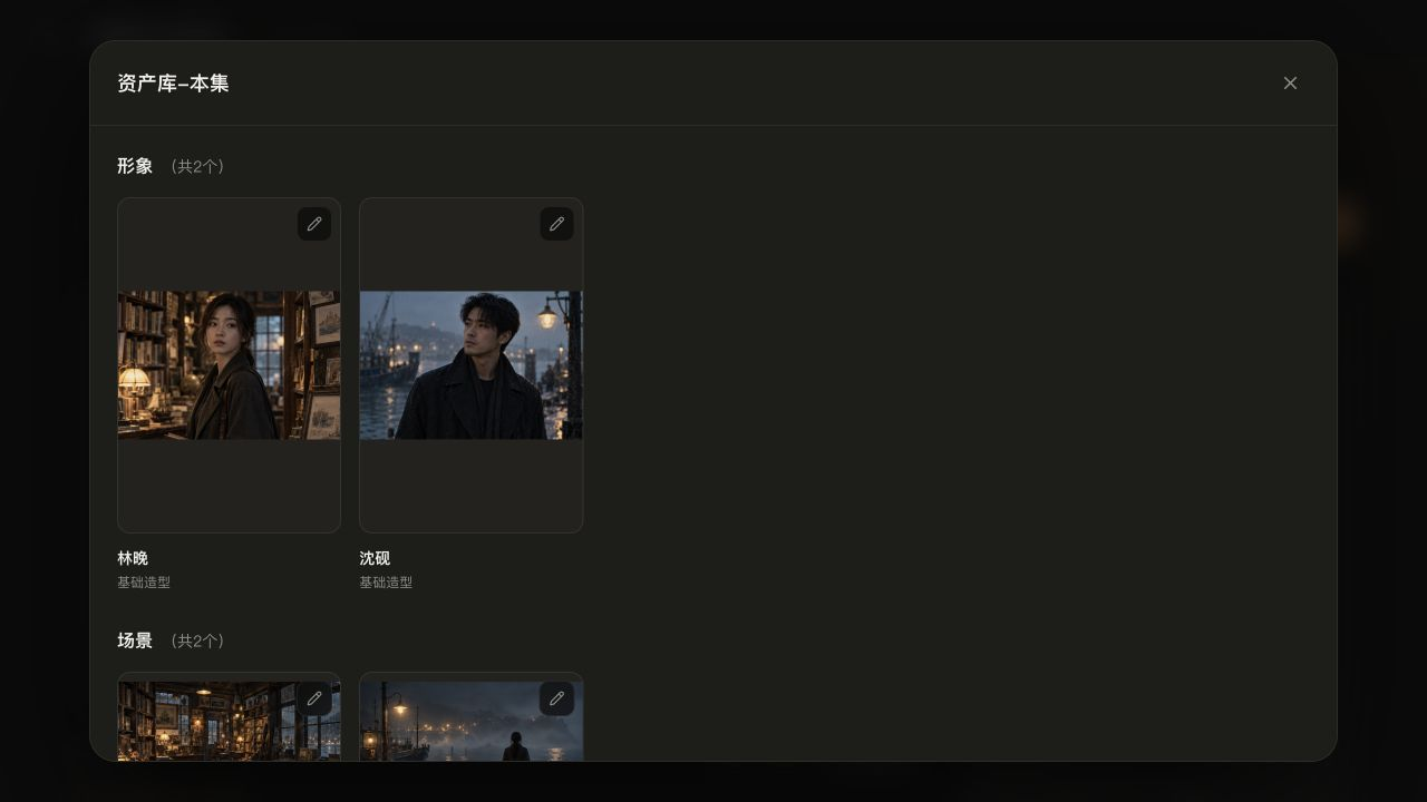 本集资产库 / 角色、场景与素材